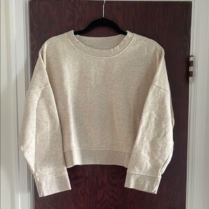 Madewell Cream Cropped Sweatshirt